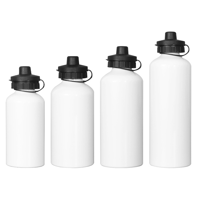 Sublimation Water Bottles,Aluminium Water Bottle 600ml White / Silver