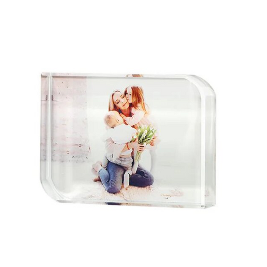 Sublimation Crystal Blocks,Small Crystal Block - Rounded Corners - 8 x 6 cm