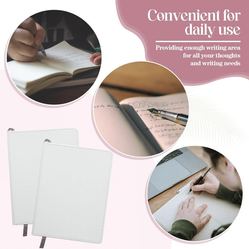 Sublimation Notepads,Poly PU Notebook A4- White