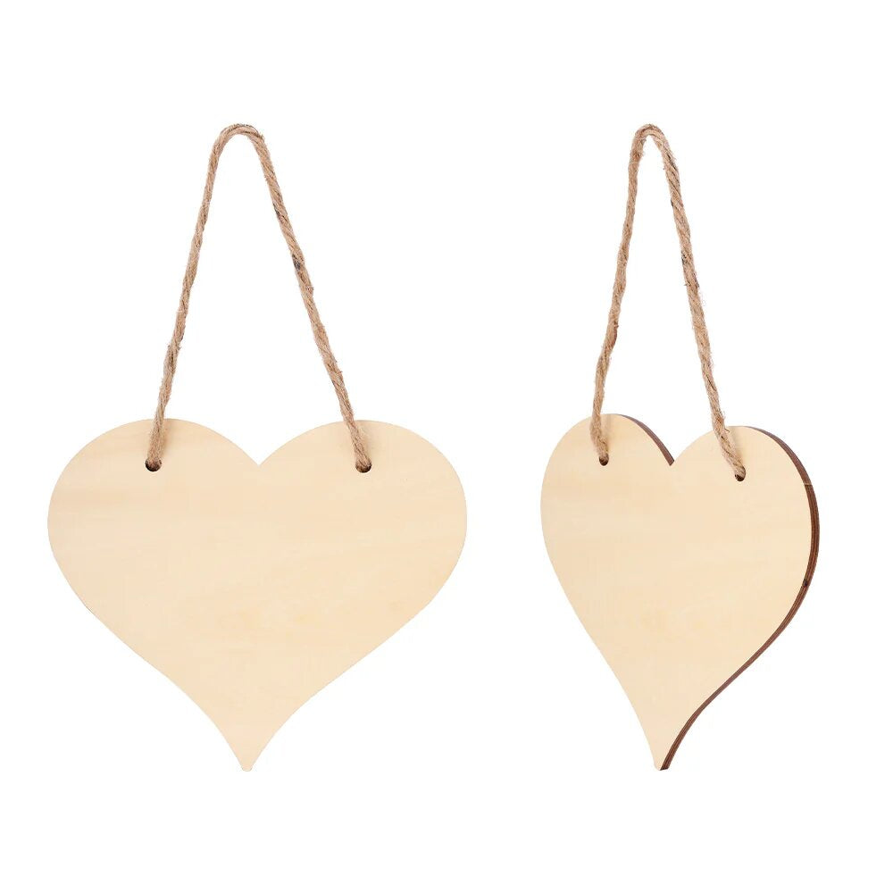 Sublimation Door Plaques, Natural MDF Heart door plaque