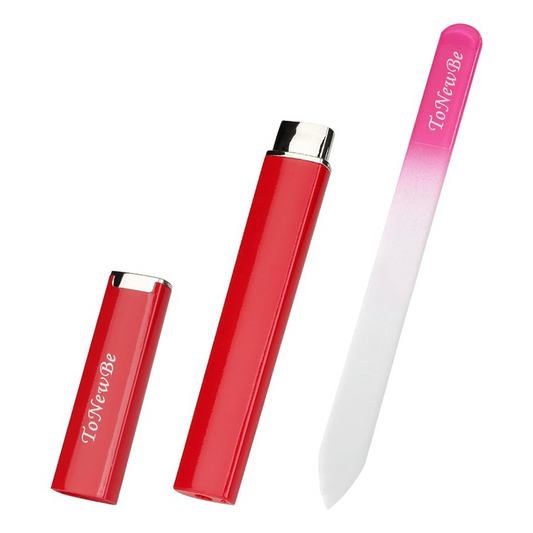 Sublimation Beauty Products，Nail File - Red With Case