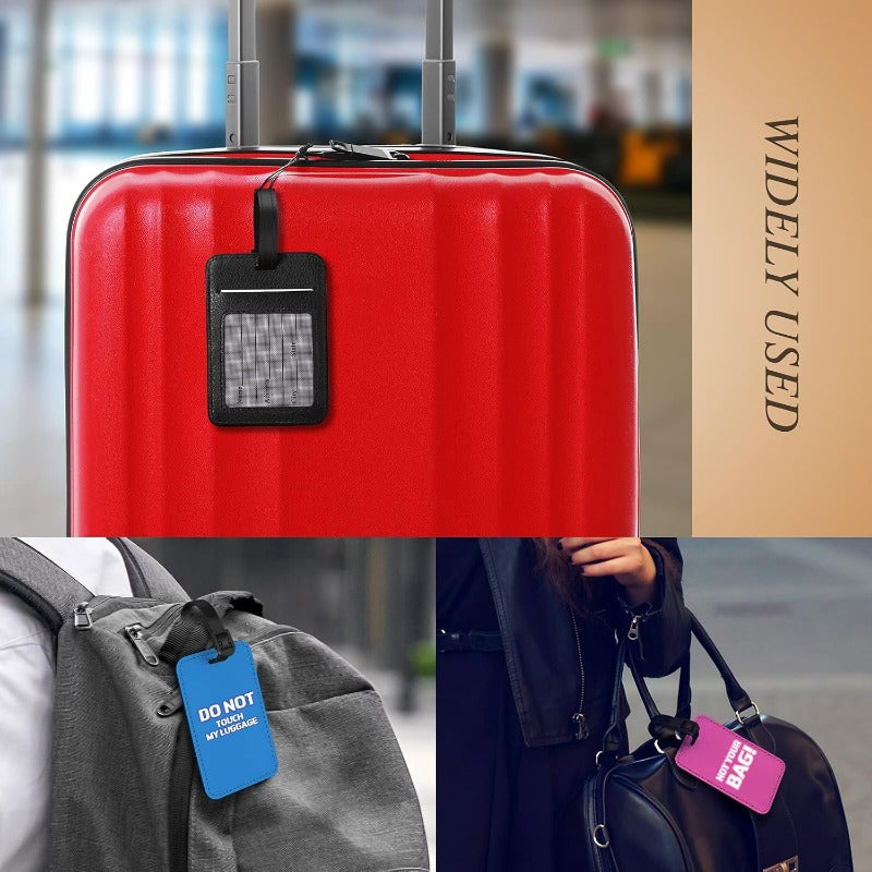 Sublimation Luggage Tags ,PU Rectangle Luggage tag