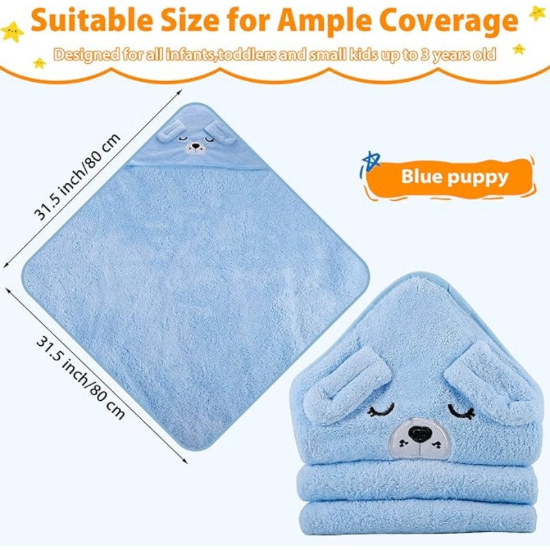 Sublimation puppy Baby Towel-Blue-80 x 80 cm