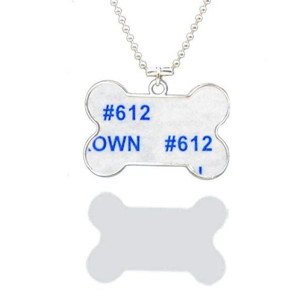 Sublimation Dog Bone Necklace