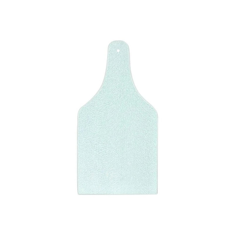 Sublimation Toughened Glass Chopping Board - Bottle Shape - 36 x 19 cm