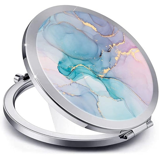 Sublimation Round Compact Pocket Mirror -silvery