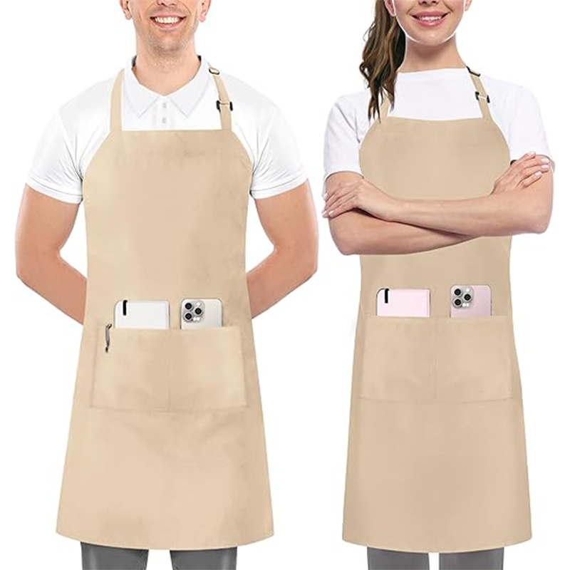 Sublimation Adult Apron With Pocket - Khaki