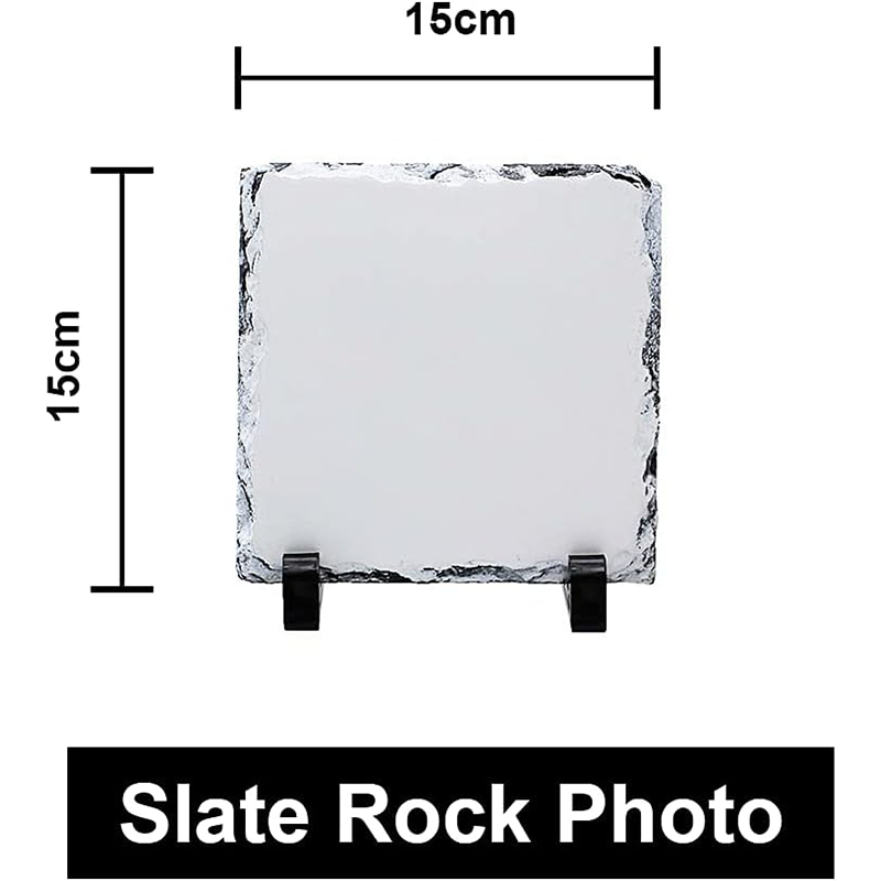 Sublimation Photo Rock Slate 15cm x 15cm Square - Glossy