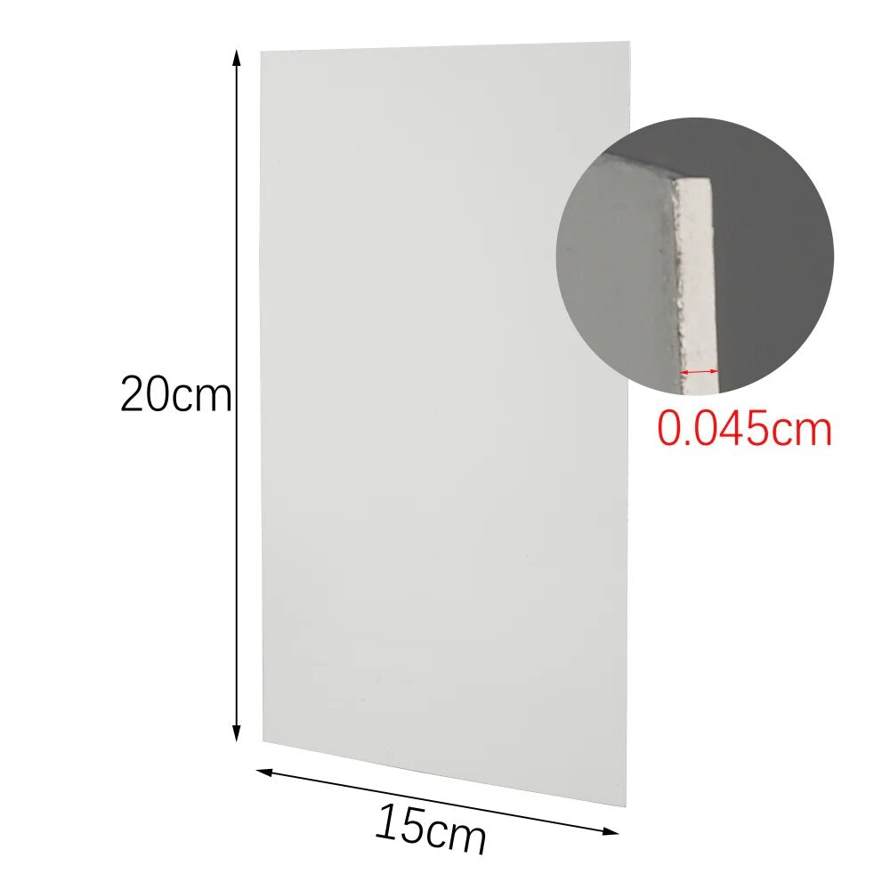 Aluminium Panels,White Aluminium Sheet 15 x 20 cm