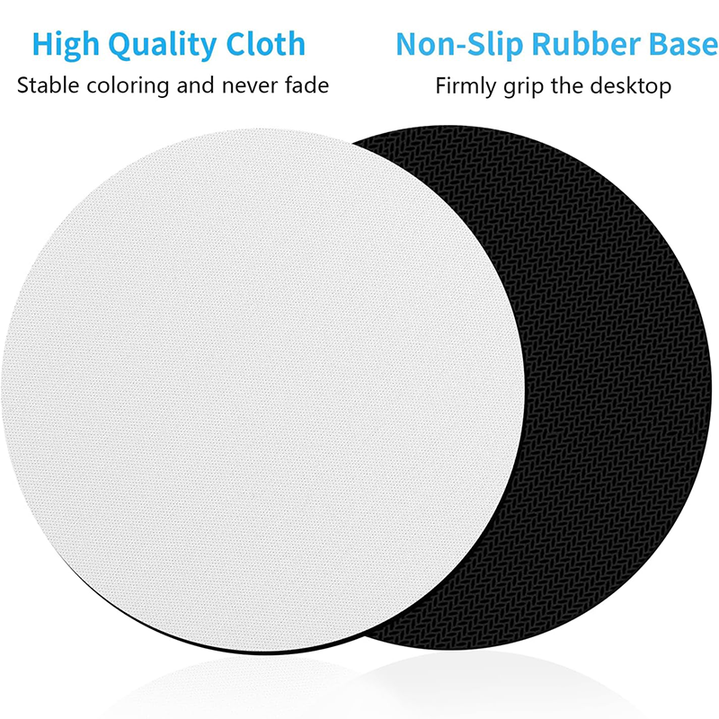 Sublimation Rotundity Mouse Pads,Fabric round mouse pad - 20cm