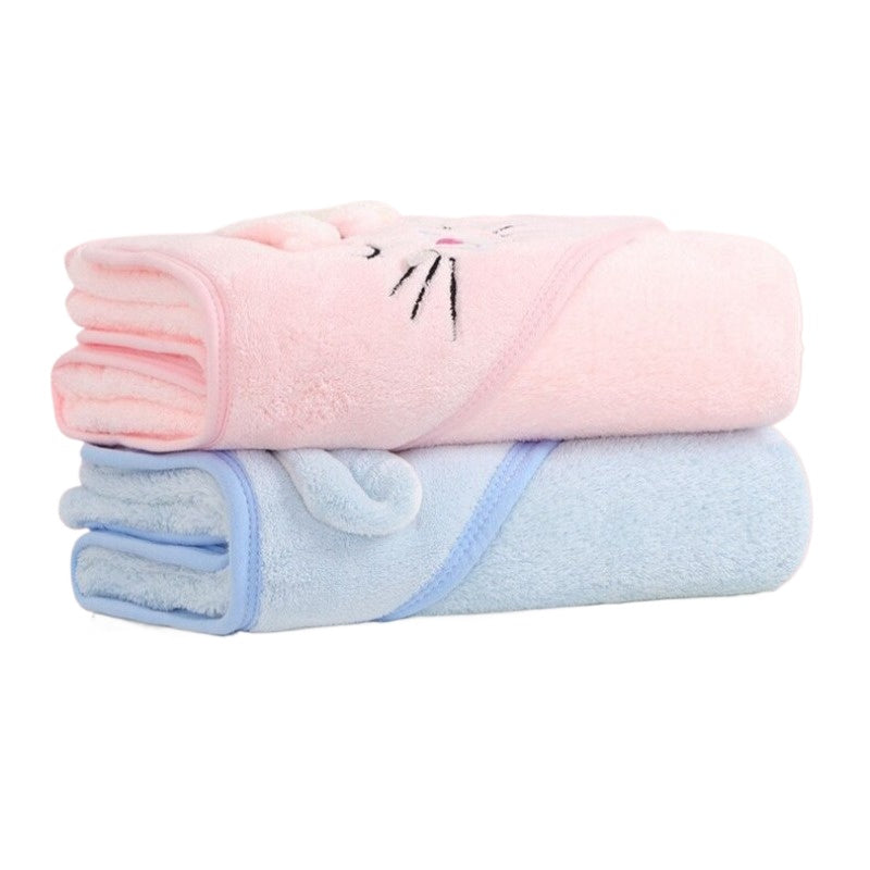 Sublimation kitten Baby Towel-Pink-80 x 80 cm