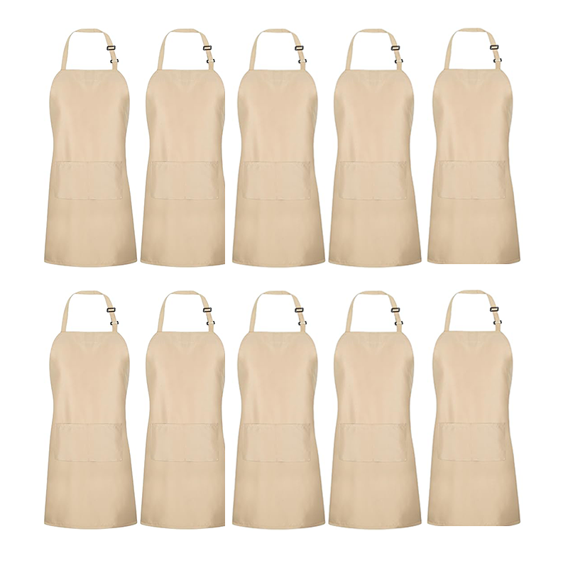 Sublimation Adult Apron With Pocket - Khaki