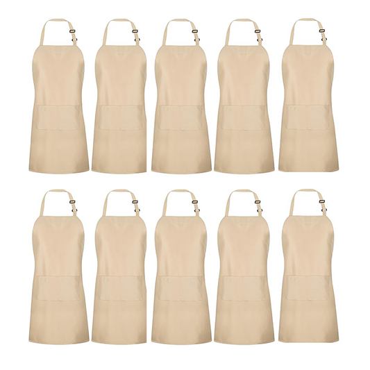 Sublimation Adult Apron With Pocket - Khaki