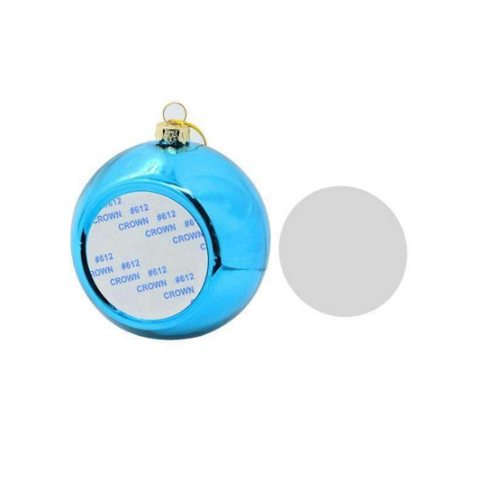 Sublimation Christmas Decorations,Christmas bauble -Blue