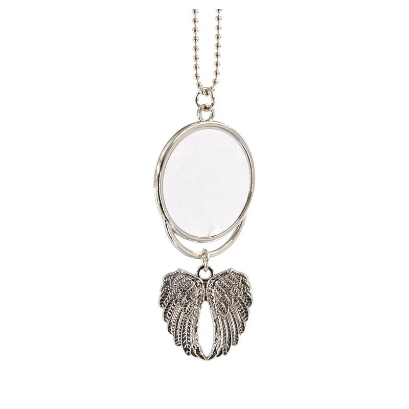 Sublimation Car Products,Angel Wings Car Ornament-Silvery