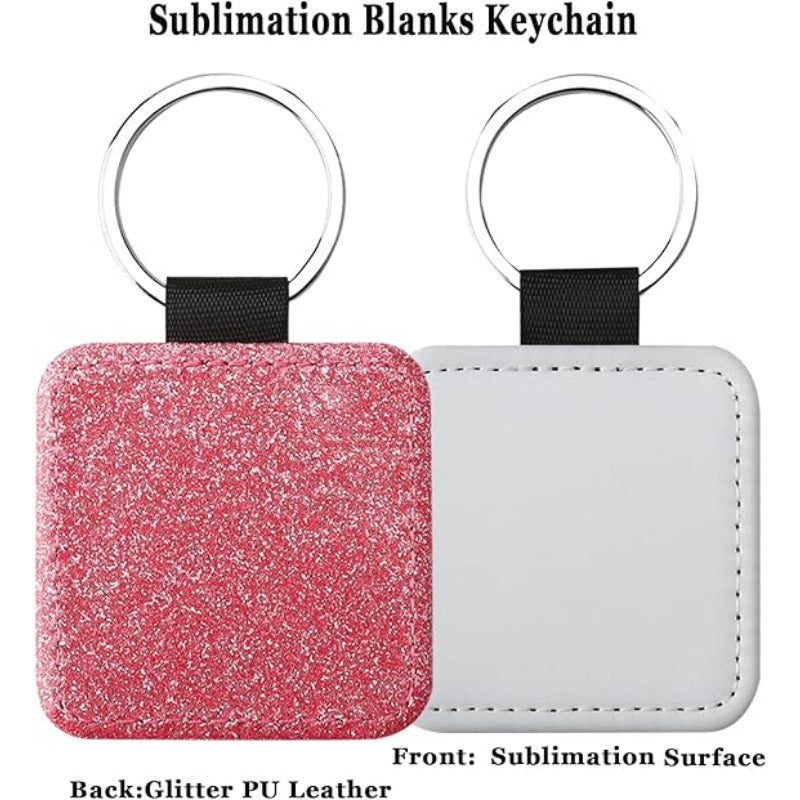 Sublimation PU Leather Keyring