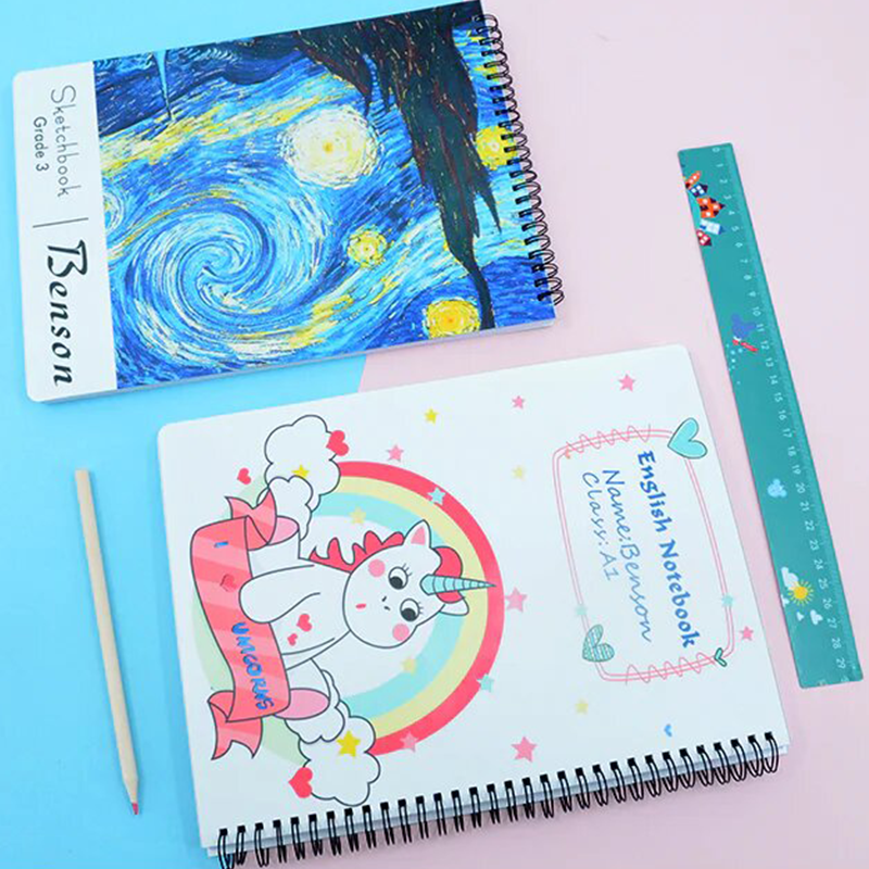 Sublimation Notepads,Spiral Notepad - Plastic cover A4