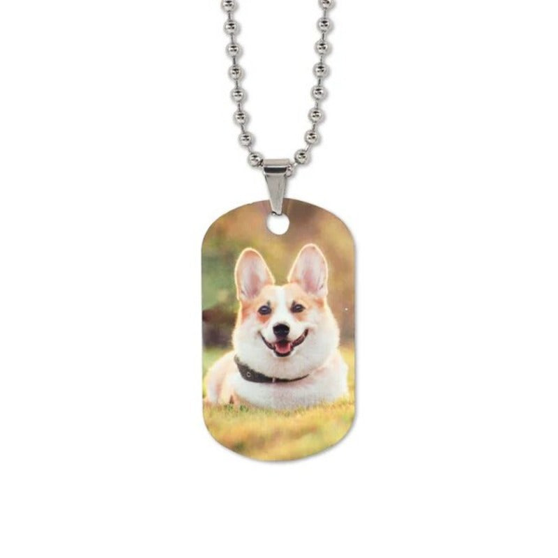 DIY sublimated aluminum pendant pendant Aluminium Necklace-Double sided printable