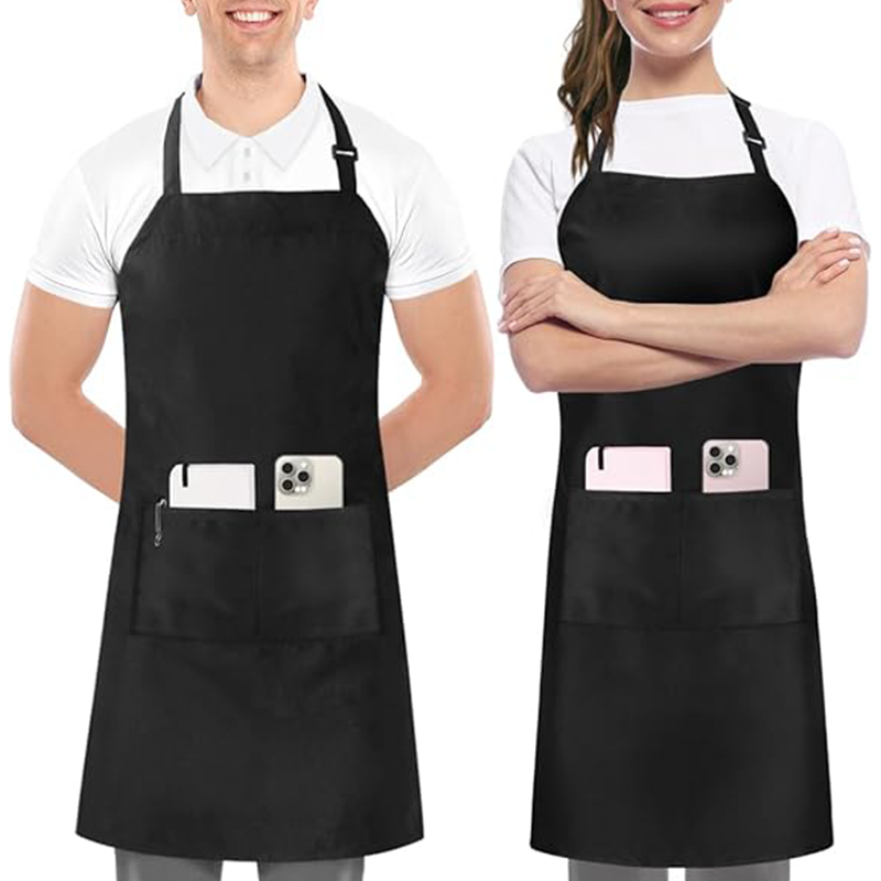 Sublimation Adult Apron With Pocket - Black