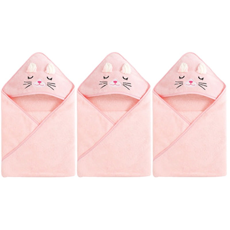 Sublimation kitten Baby Towel-Pink-80 x 80 cm