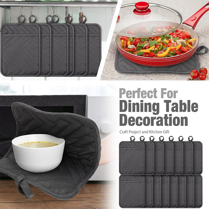 Sublimation Oven Mitts & Gloves ,Canvas Pot Holder With Rubber Back