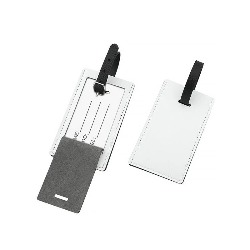 Sublimation Luggage Tags ,PU Rectangle Luggage tag