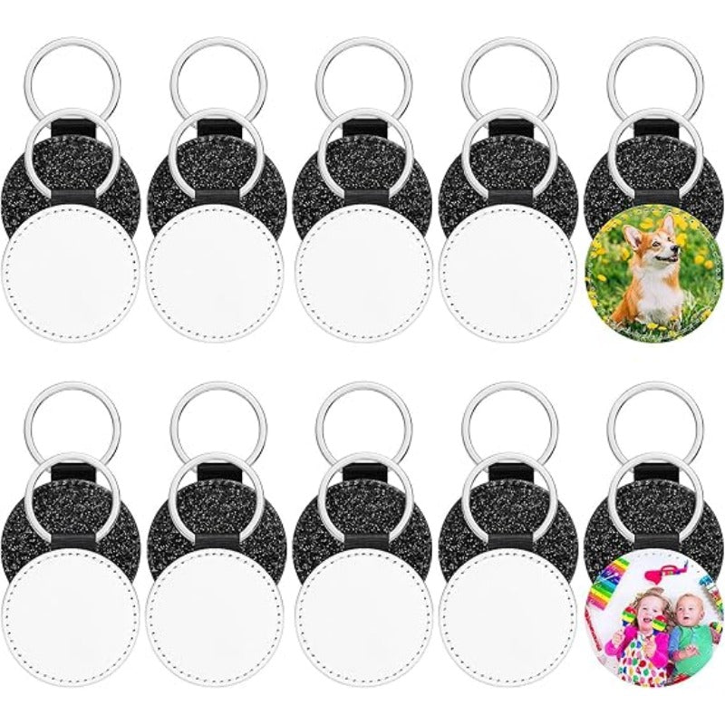 Sublimation PU Leather Keyring