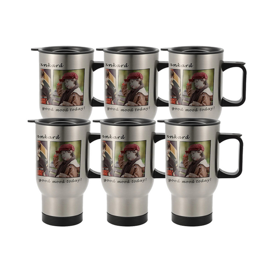 Sublimation Car Products,14 oz Stainless Steel Travel Car Cup  Silver