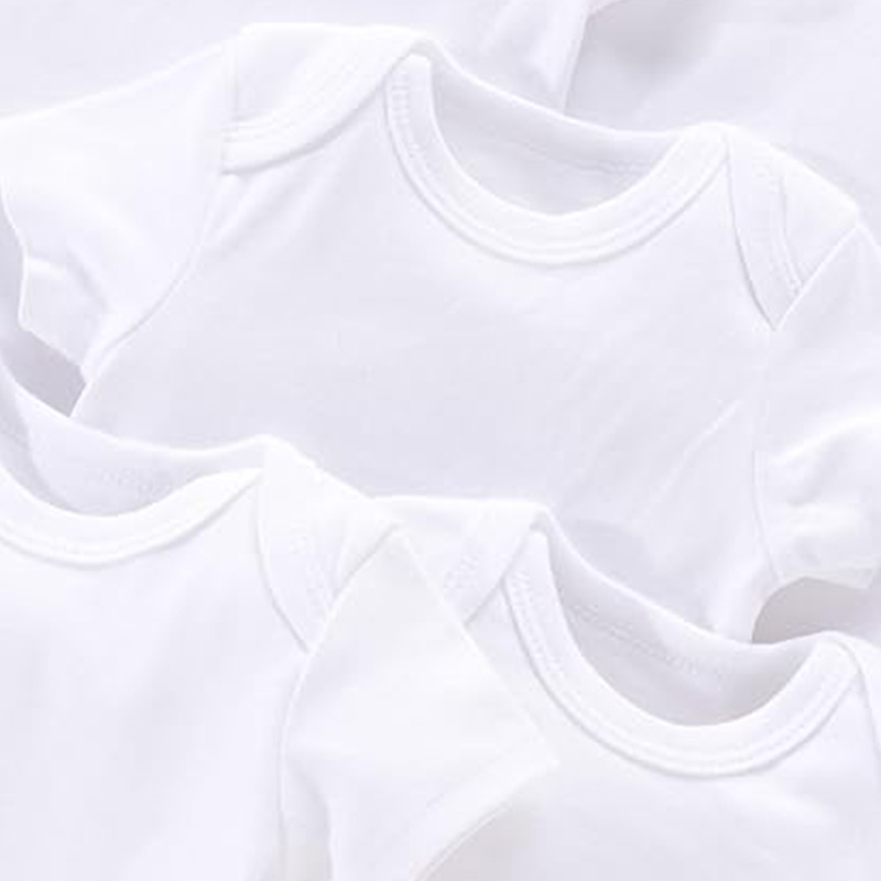 Sublimation Baby Vest - White-0 to 2 month Smal,2 to 4 month, 4 to 8 month, 9 to 11 month ,11 to 18 month