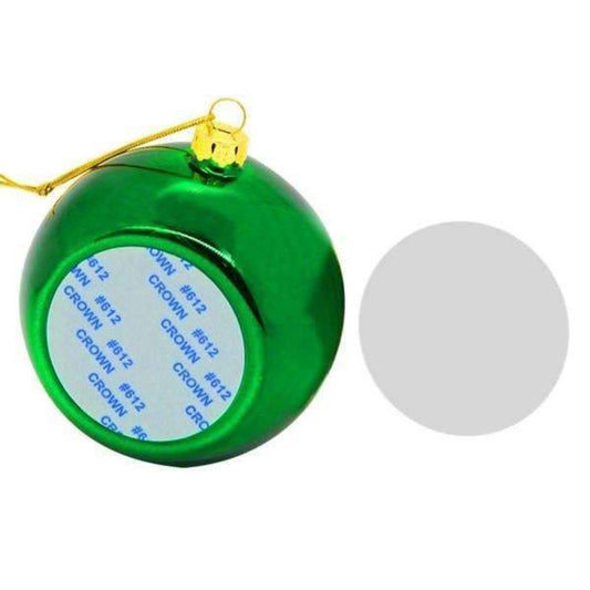 Sublimation Christmas Decorations,Christmas bauble -Green