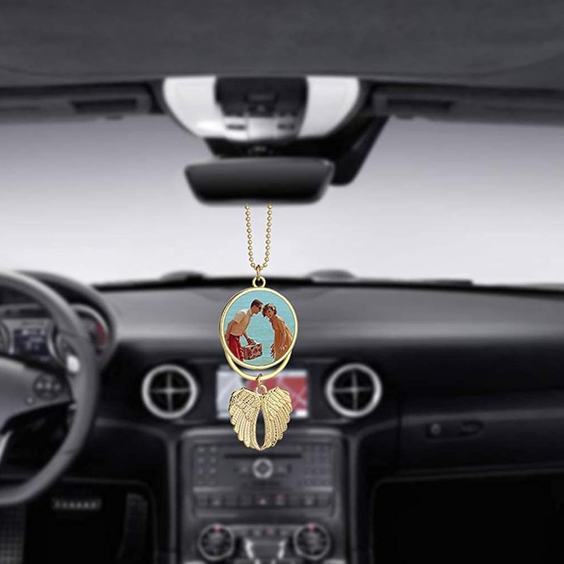 Sublimation Car Products,Angel Wings Car Ornament-Golden