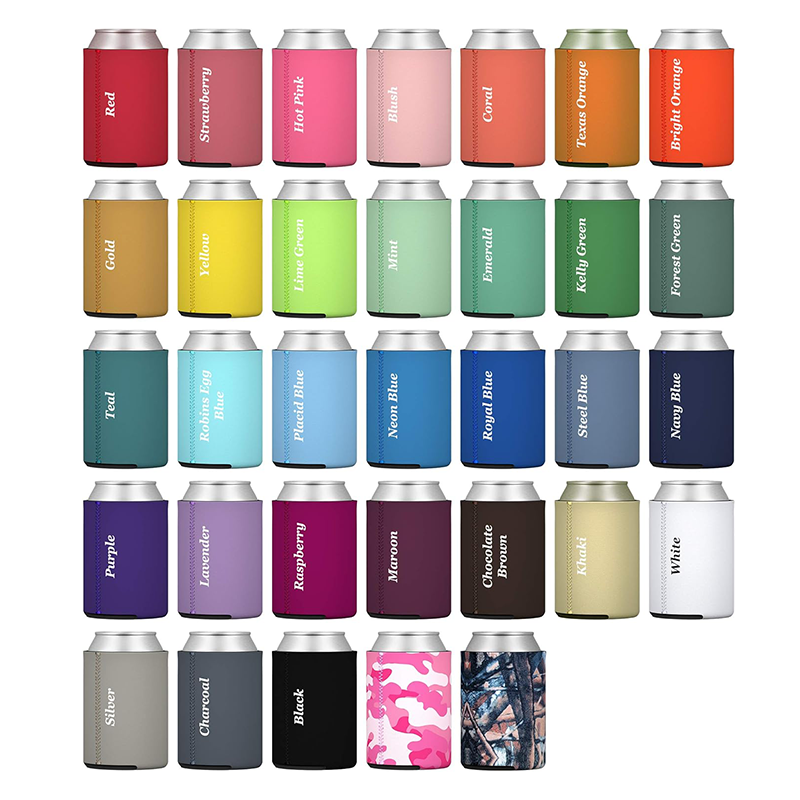 Sublimation Outdoor , Neoprene Can Cooler - White