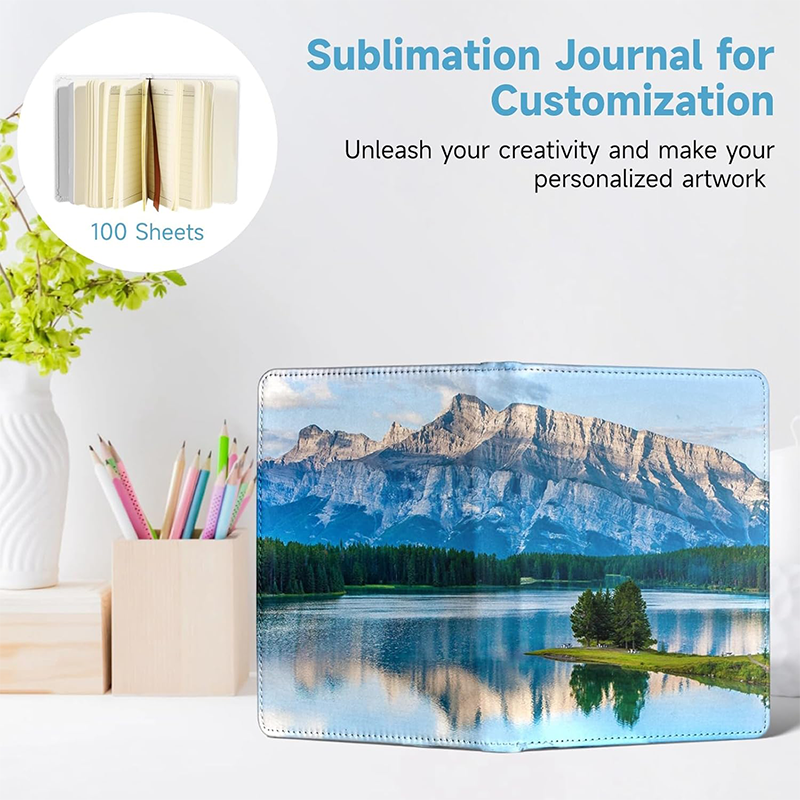 Sublimation Notepads, Poly PU Notebook A5 - White