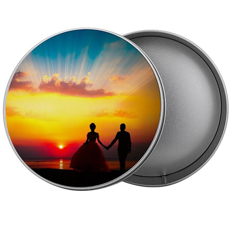 Sublimation Round Metal Tin