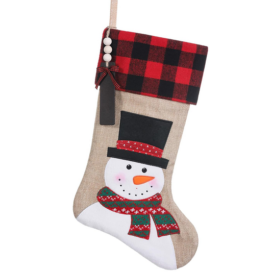 Sublimation Christmas Decorations,Charpie Red Christmas Stocking