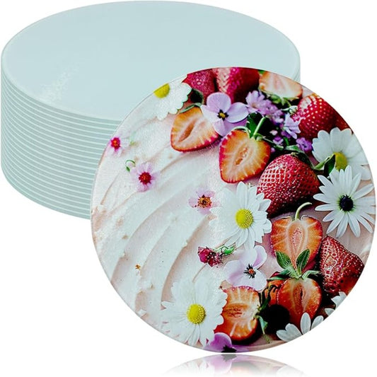 Sublimation Glass Chopping Boards Round-35cm