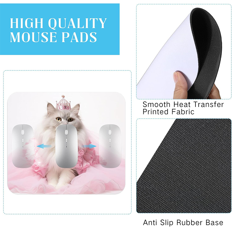 Sublimation Heart-shaped Mouse Pads,