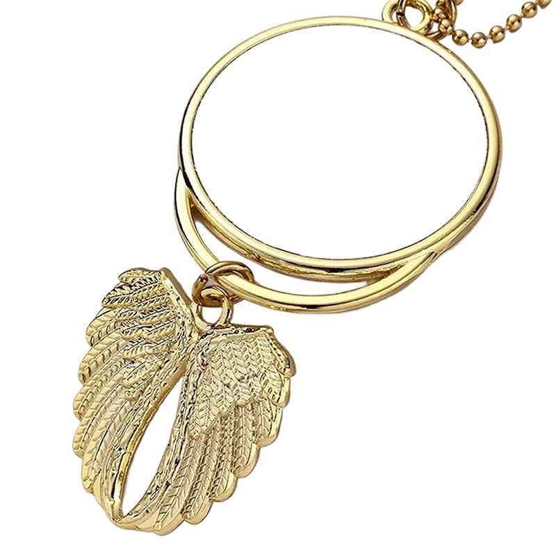 Sublimation Car Products,Angel Wings Car Ornament-Golden