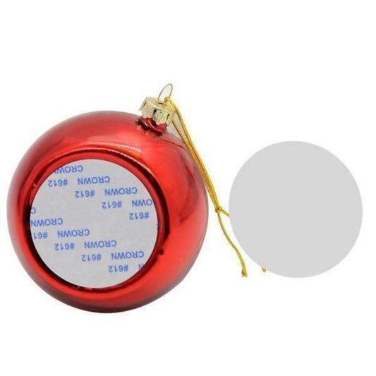 Sublimation Christmas Decorations,Christmas bauble -Red