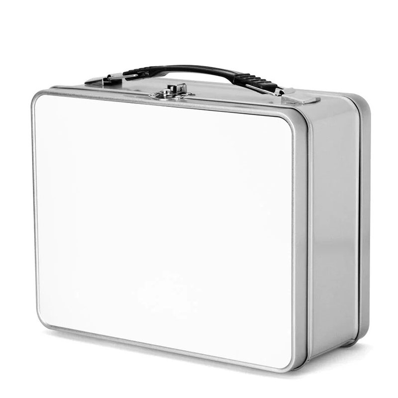 Sublimation  Metal Tins，Metal Lunch Box-Silver