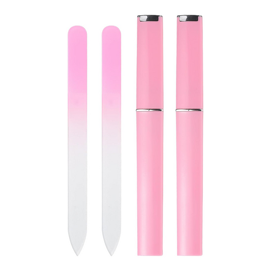 Sublimation Beauty Products，Nail File - Pink With Case