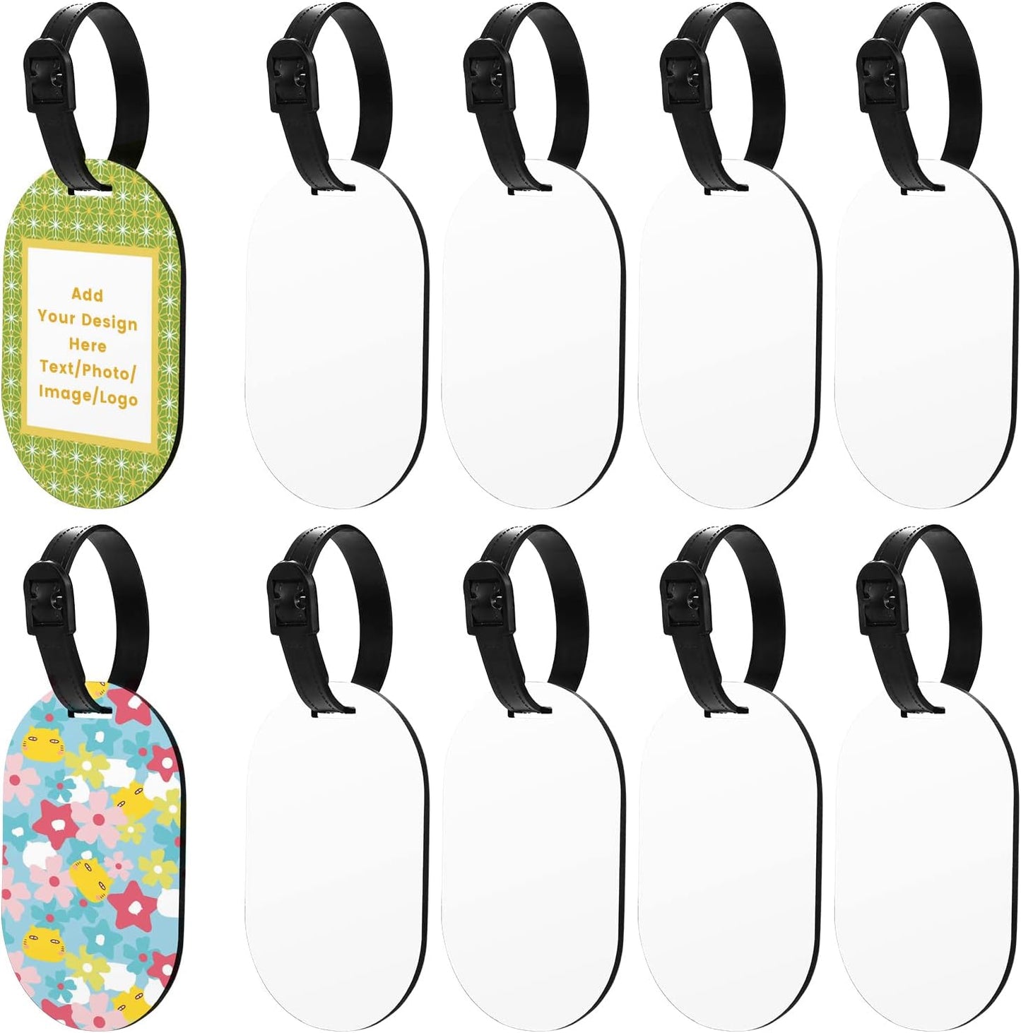 Sublimation Luggage Tags ,Ellipse - Luggage Tag