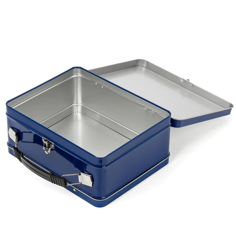 Sublimation  Metal Tins，Metal Lunch Box-Blue