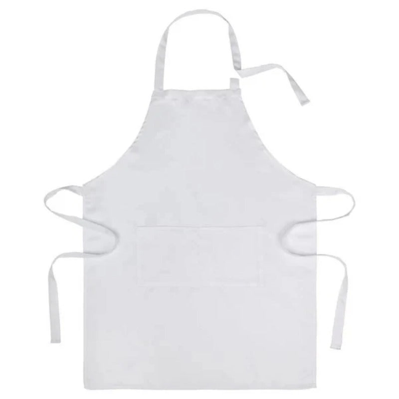 Adult White Polyester Sublimation Apron