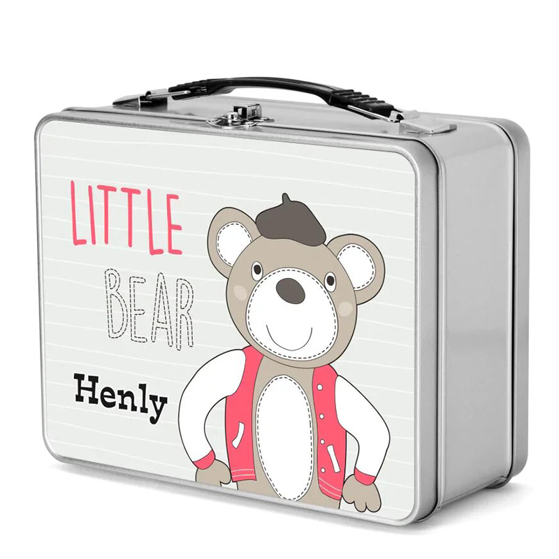 Sublimation  Metal Tins，Metal Lunch Box-Silver