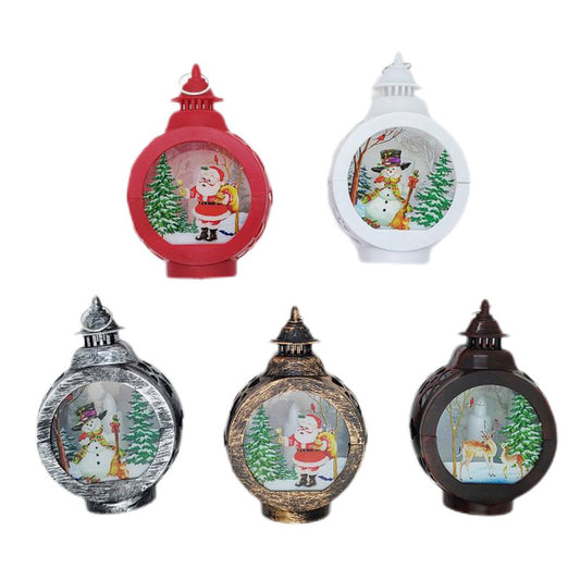 Sublimation Christmas Decorations,Sublimation Lantern Light Vintage -white