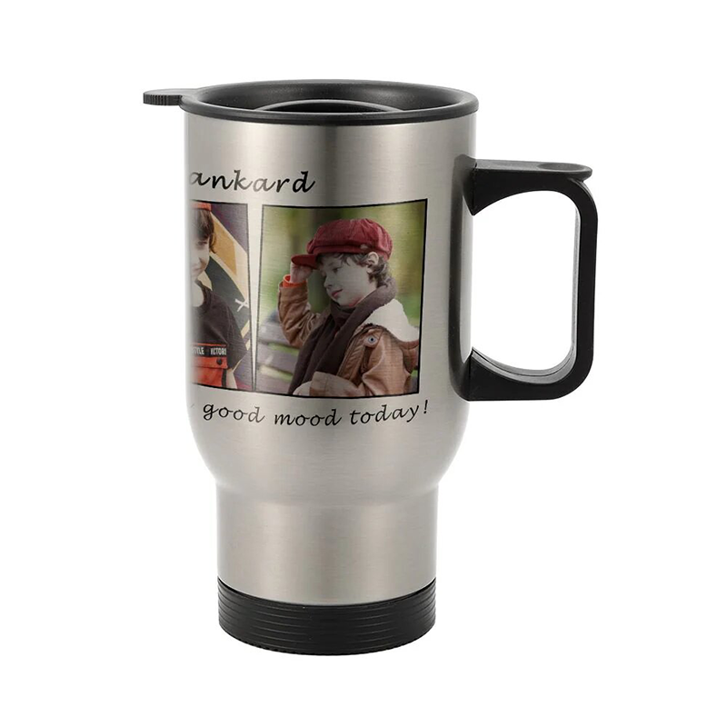 Sublimation Car Products,14 oz Stainless Steel Travel Car Cup  Silver