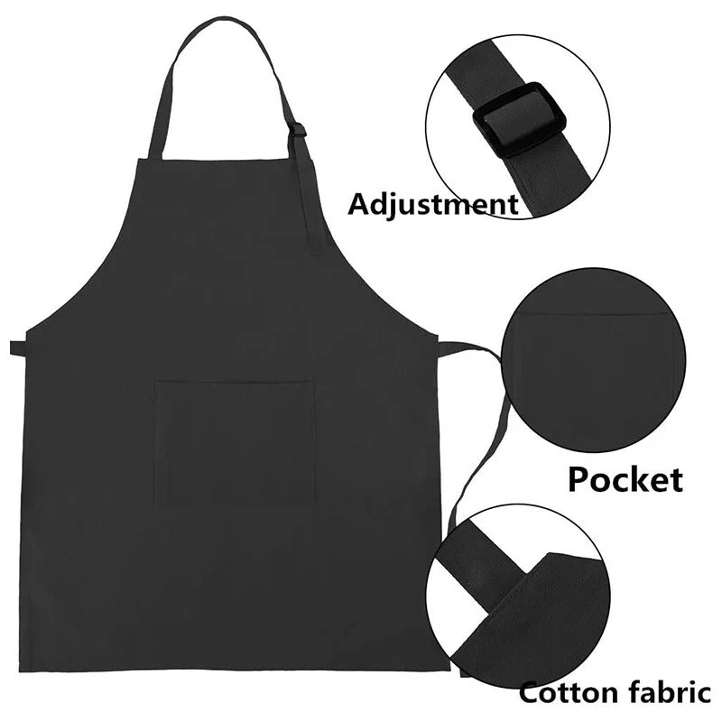 Sublimation Kids Apron with hat - Black