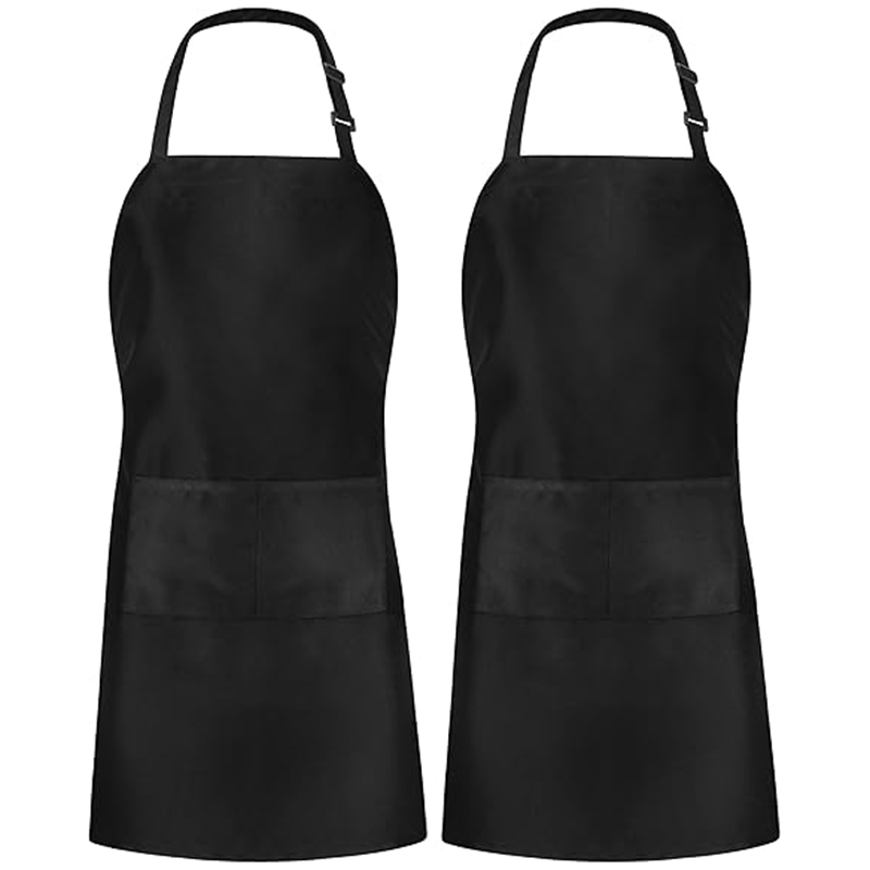 Sublimation Adult Apron With Pocket - Black