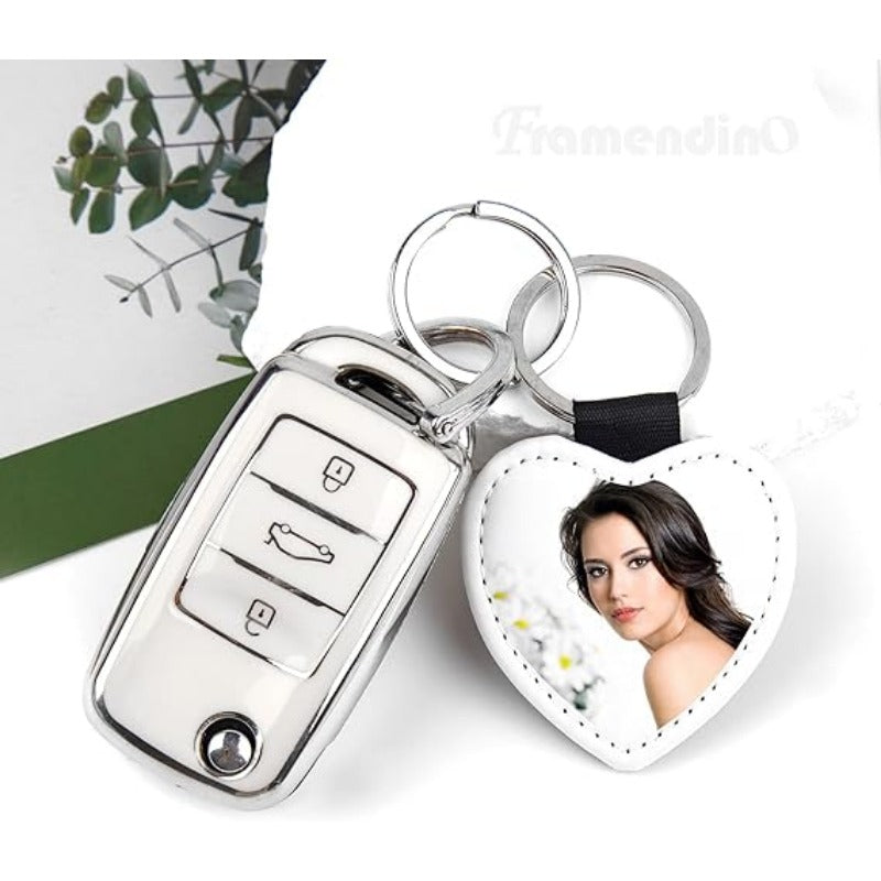 Sublimation PU Leather Keyring